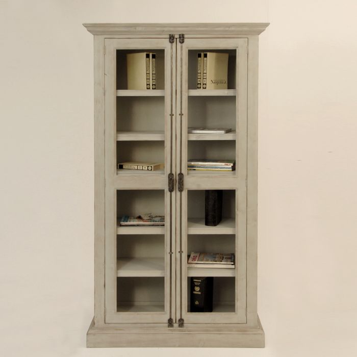 Two-door country bookcase