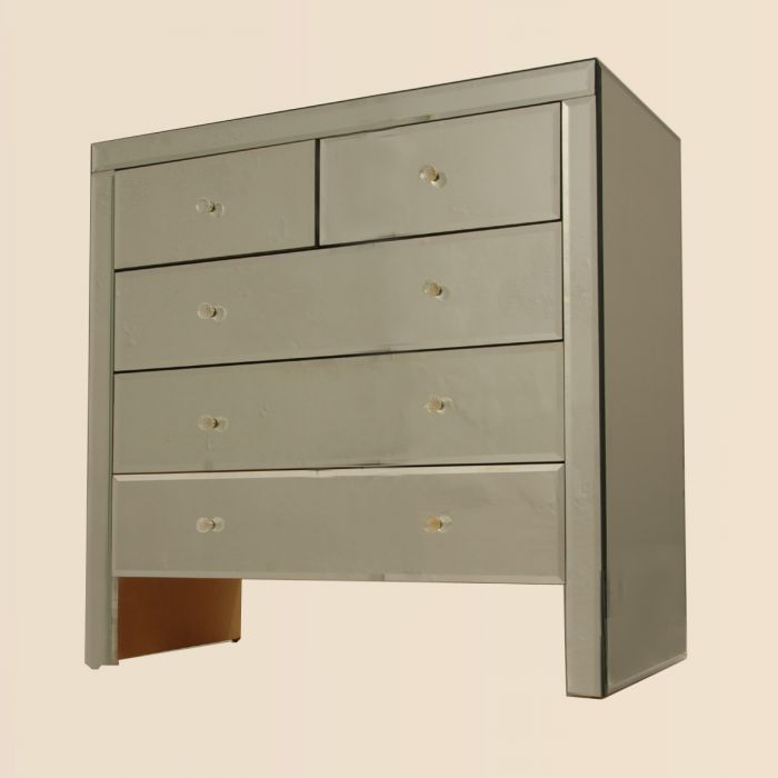 Chest of drawers with mirrors